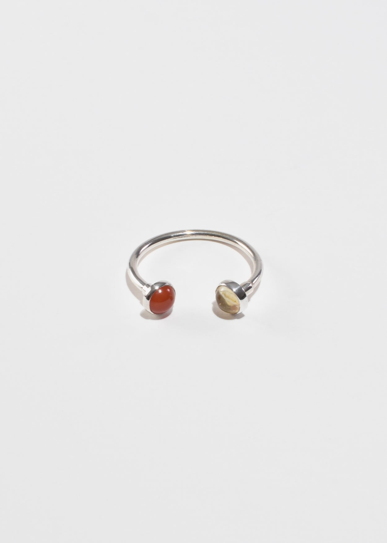 Sterling Gemstone Key Ring