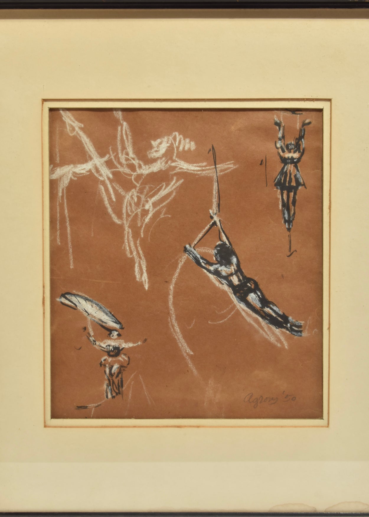 Circus Figure Study, Framed