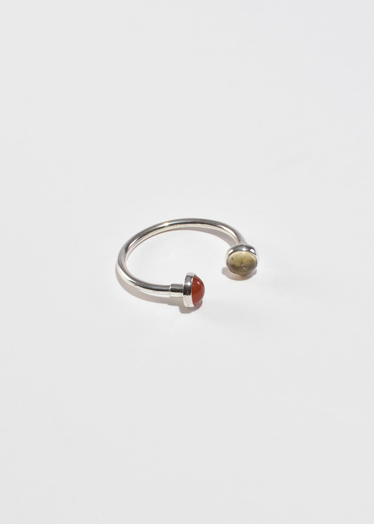 Sterling Gemstone Key Ring