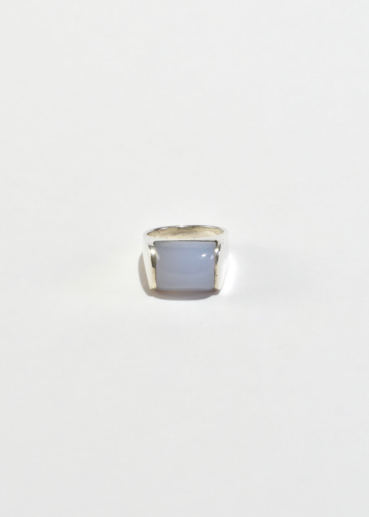 Raised Chalcedony Ring