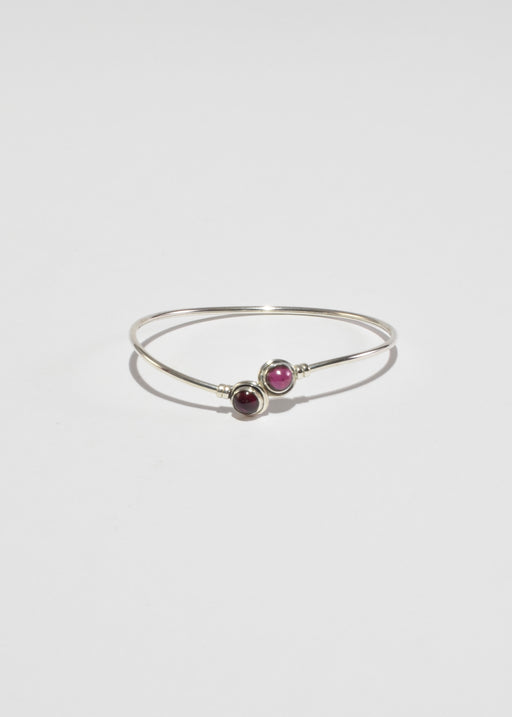 Garnet Sterling Bracelet