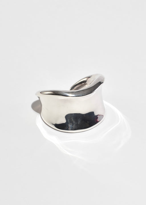 Sculptural Sterling Cuff Bracelet