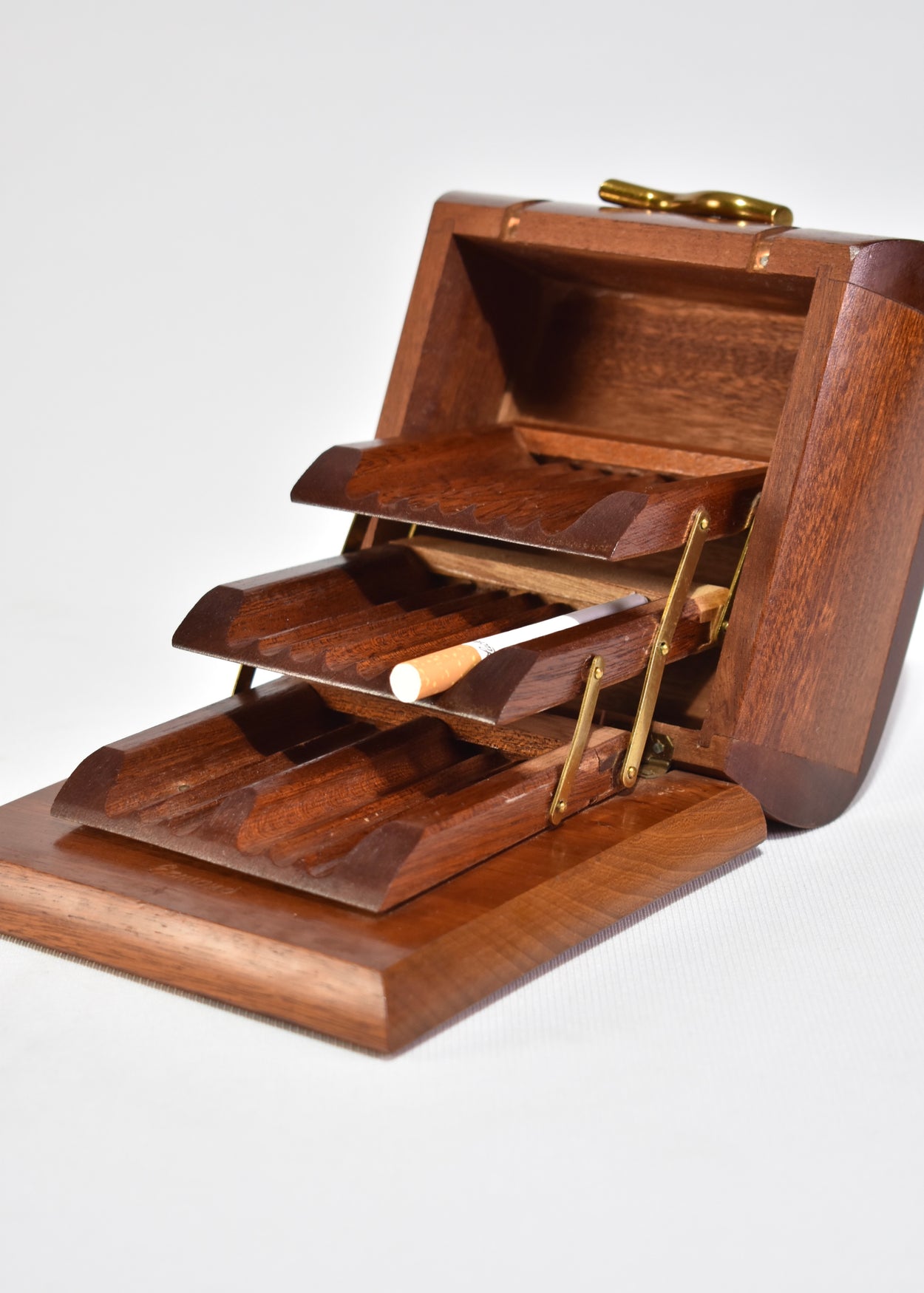 Brass Expanding Cigarette Box