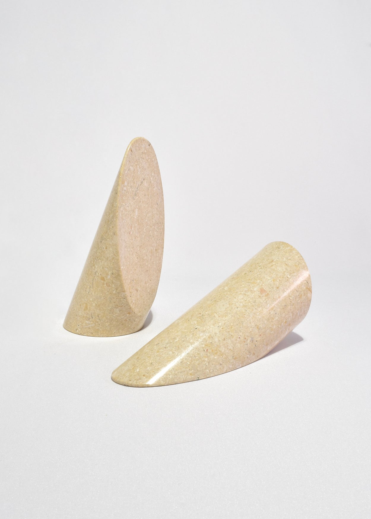 Slanted Stone Bookends