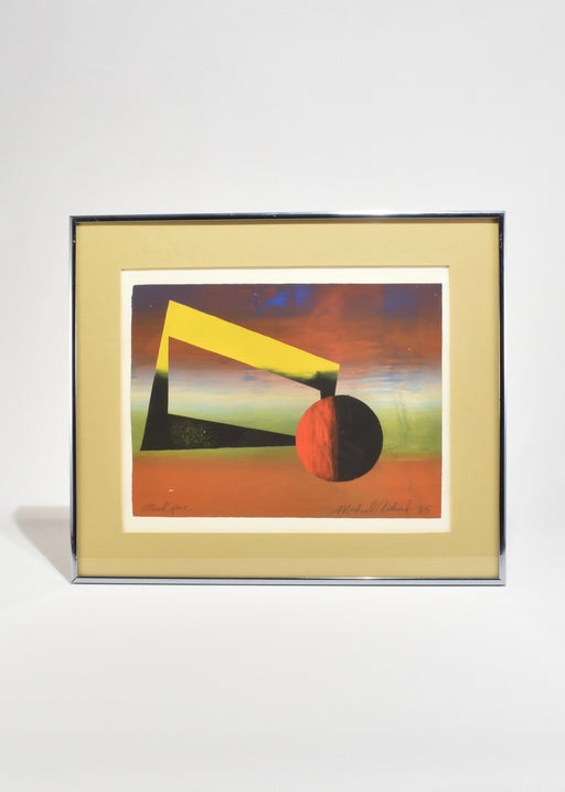 Altered Space Screenprint, Framed