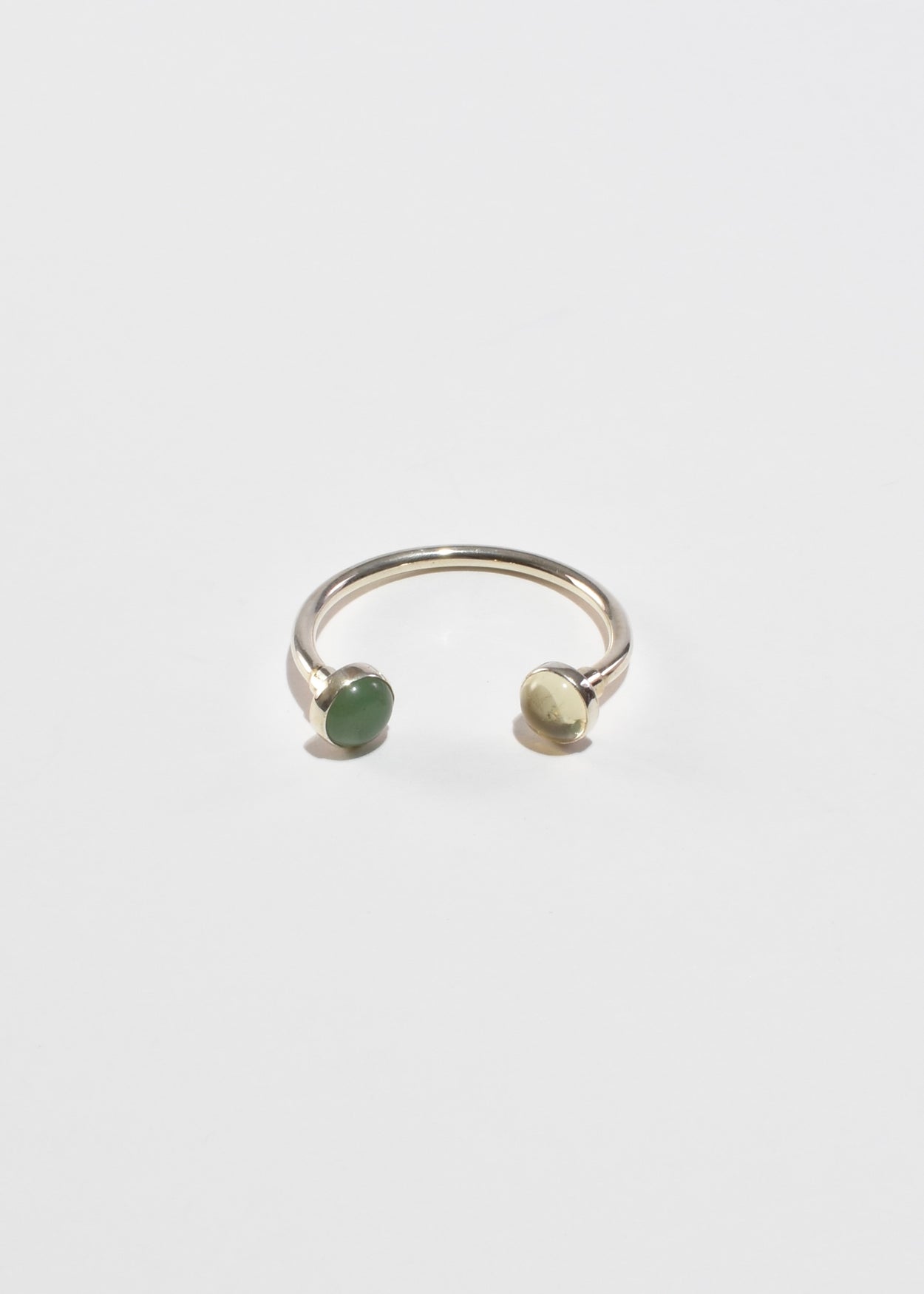 Sterling Gemstone Key Ring