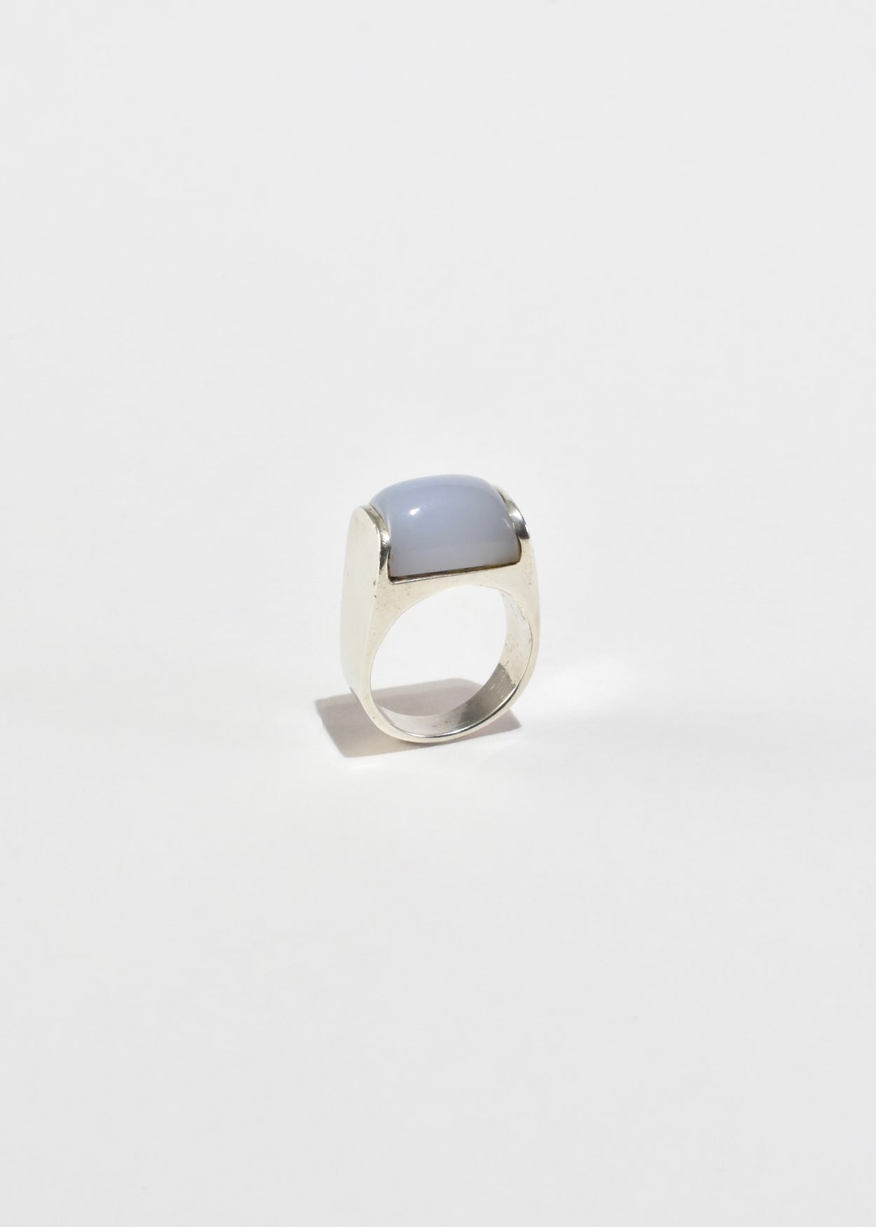 Raised Chalcedony Ring