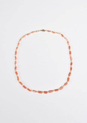 Coral Pearl Necklace