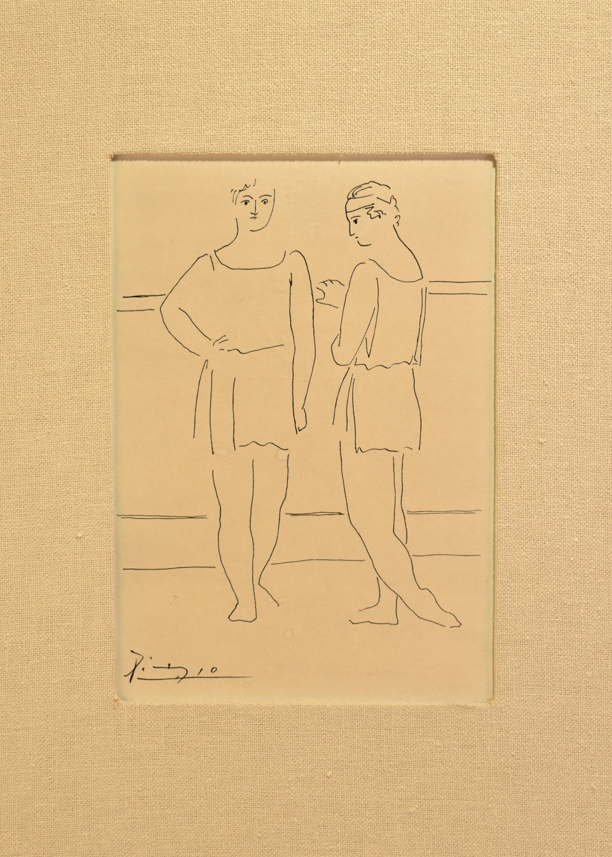 Picasso Dancers, Framed