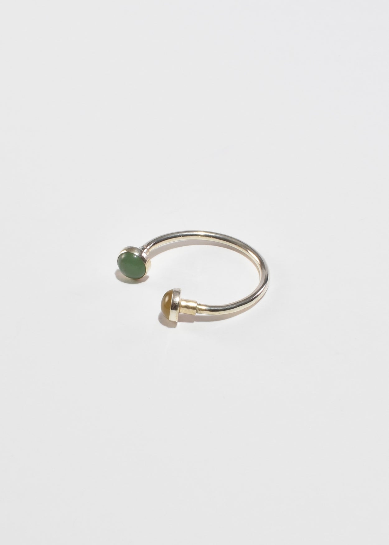 Sterling Gemstone Key Ring