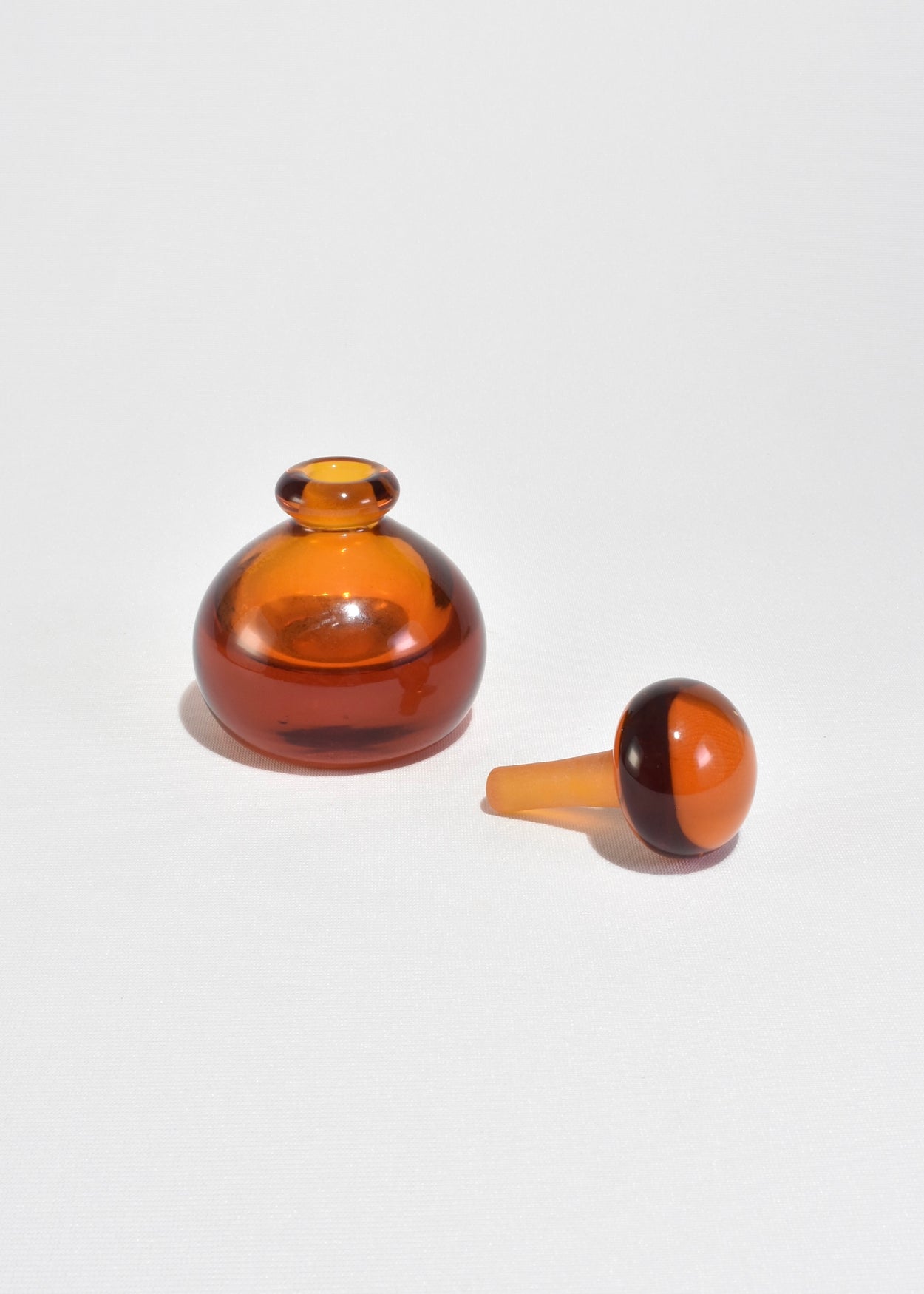 Amber Glass Perfume Bottle