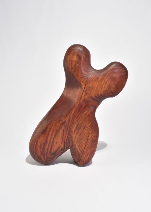 Biomorphic Carved Wood Sculpture
