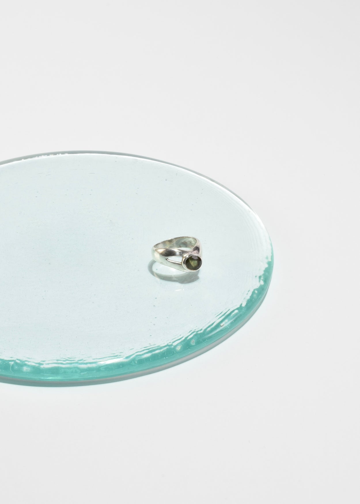 Asymmetrical Peridot Ring