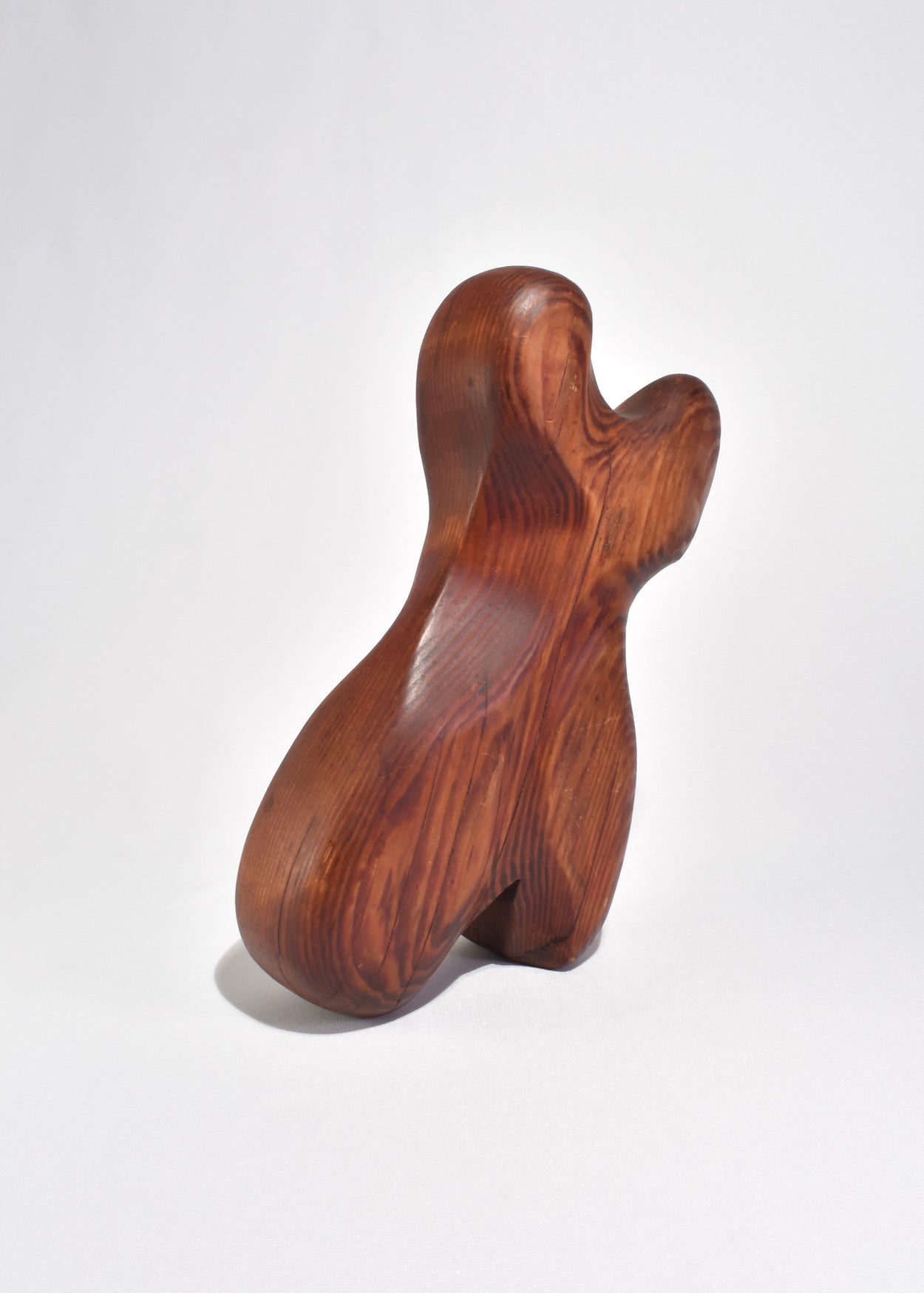 Biomorphic Carved Wood Sculpture