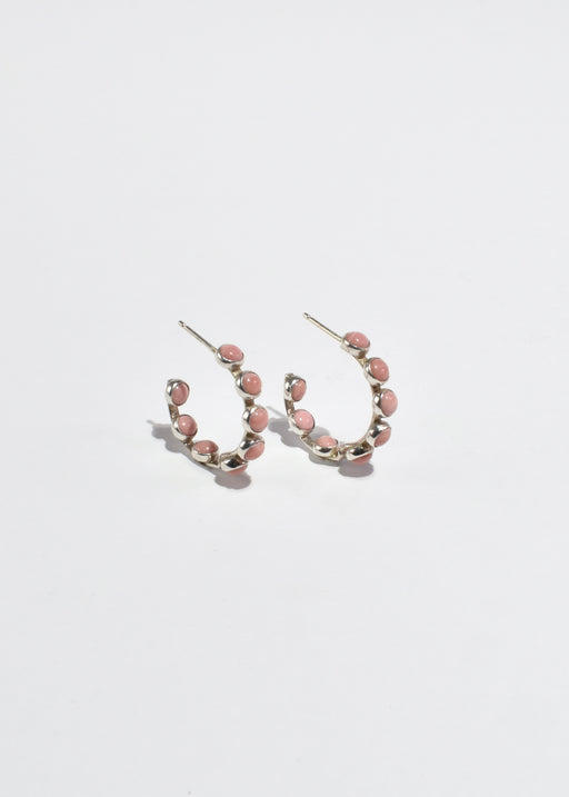 Coral Hoop Earrings