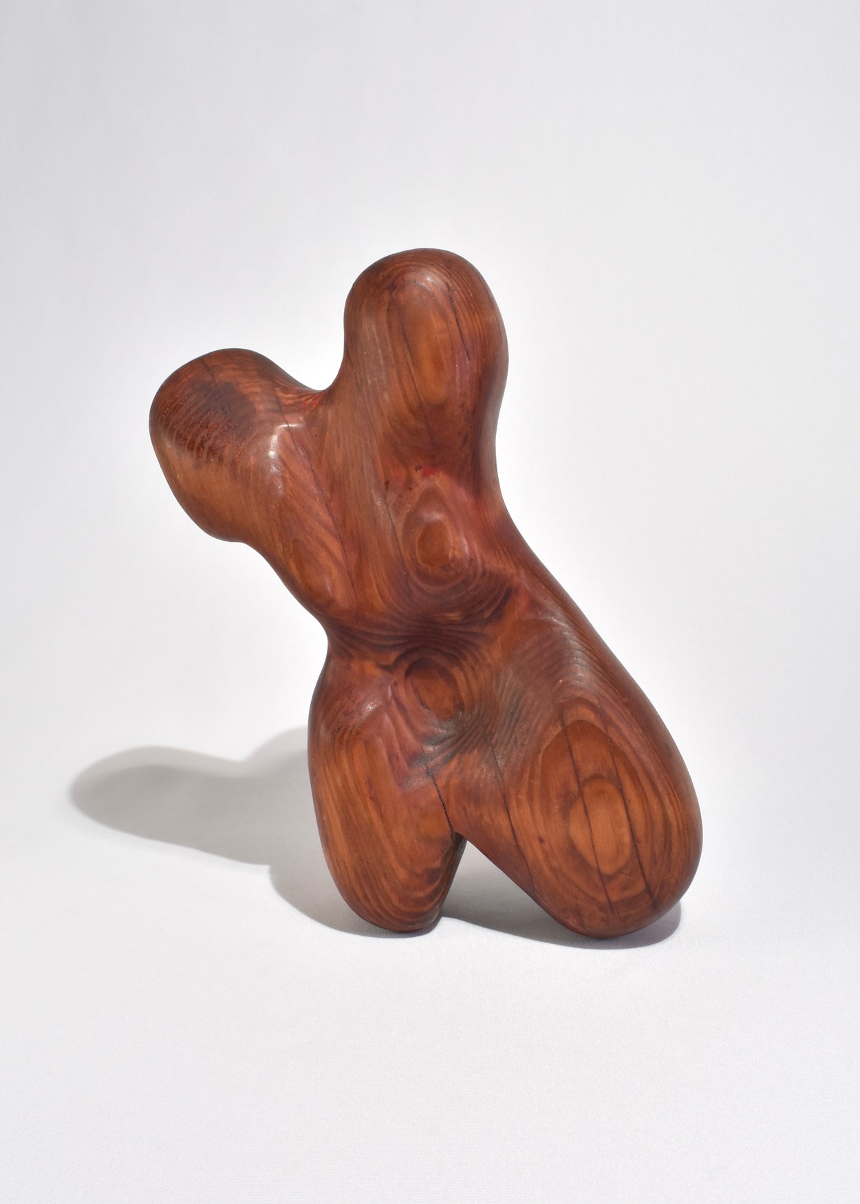 Biomorphic Carved Wood Sculpture