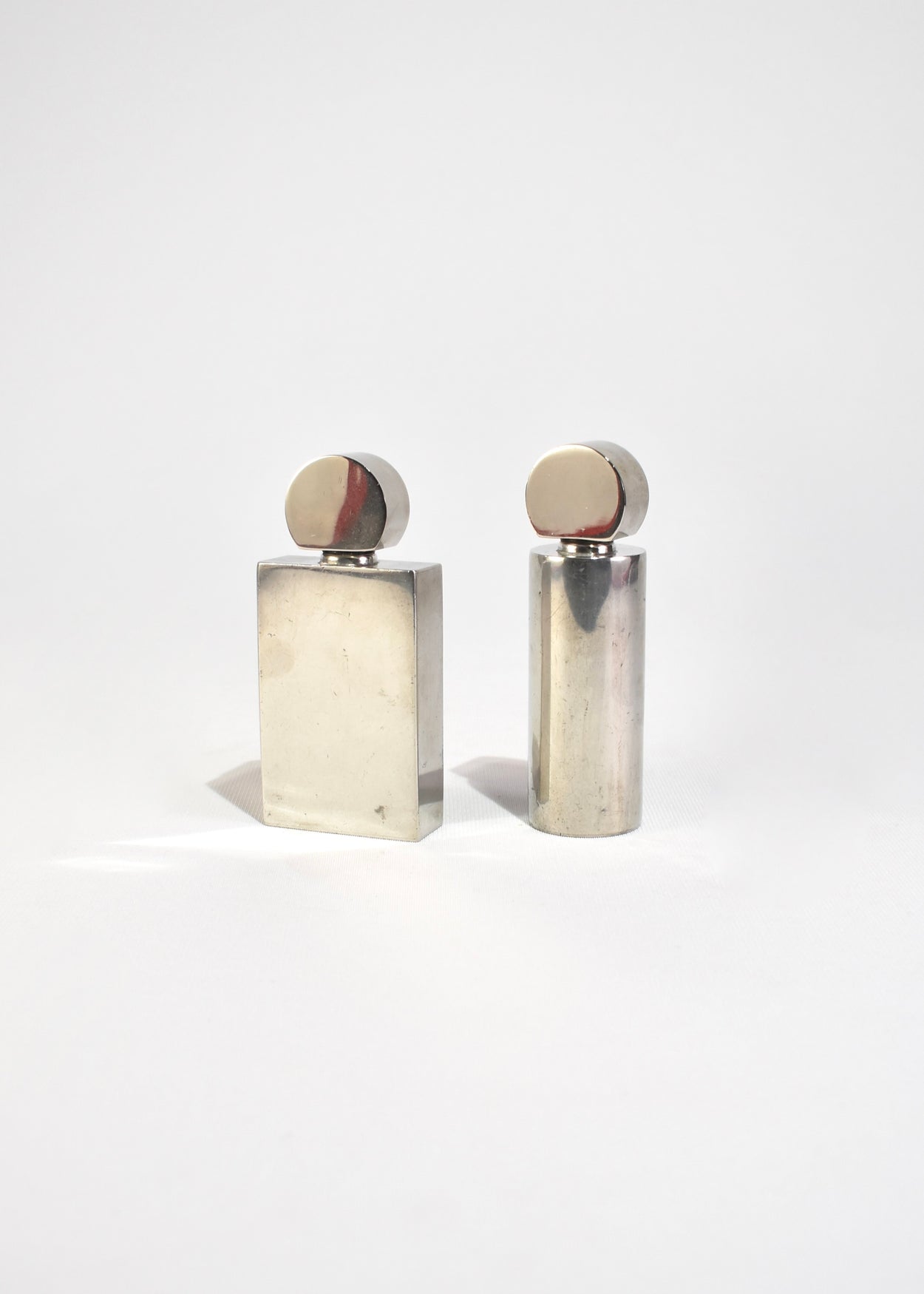 Geometric Pewter Vessel Set