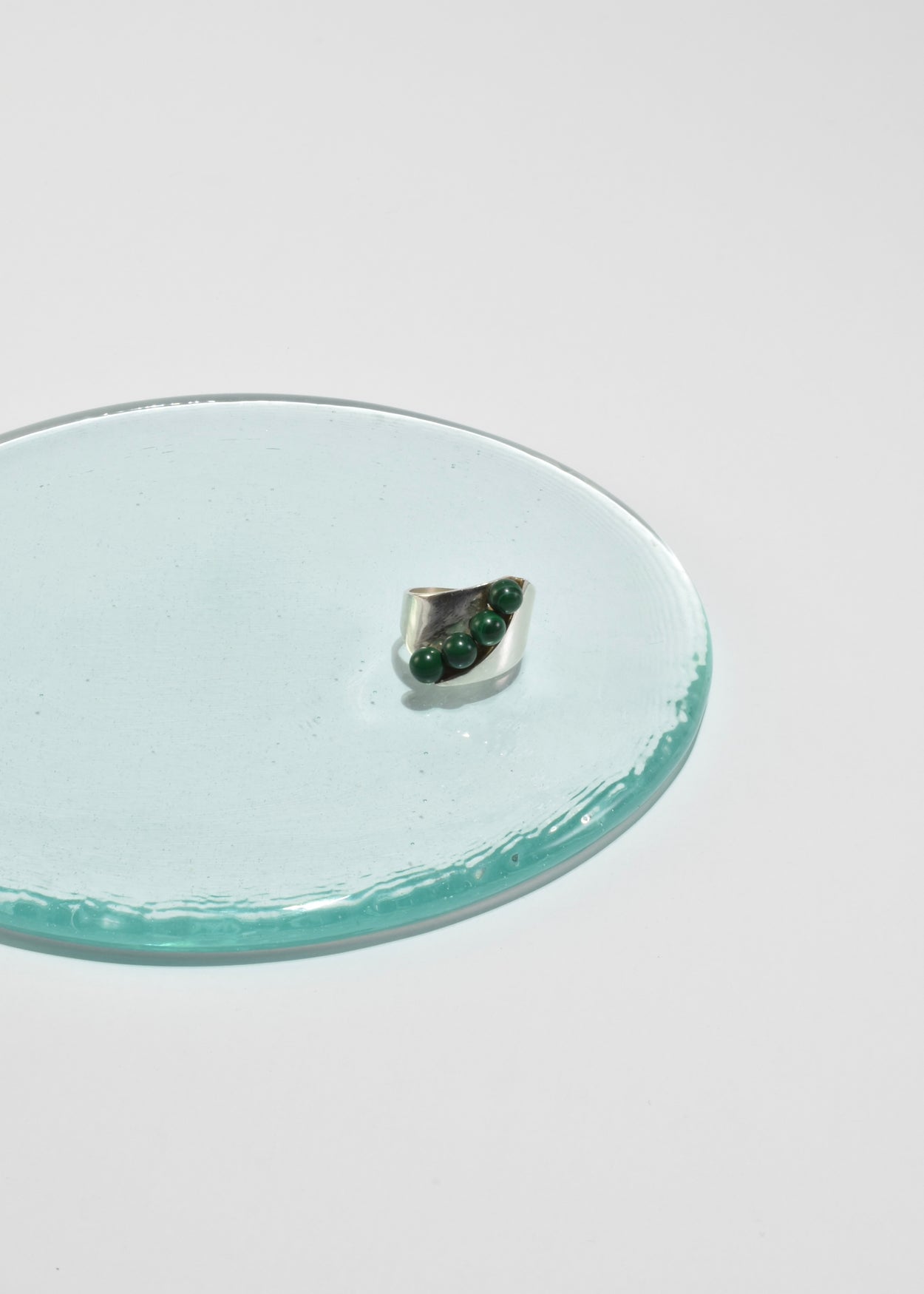 Modernist Malachite Ring