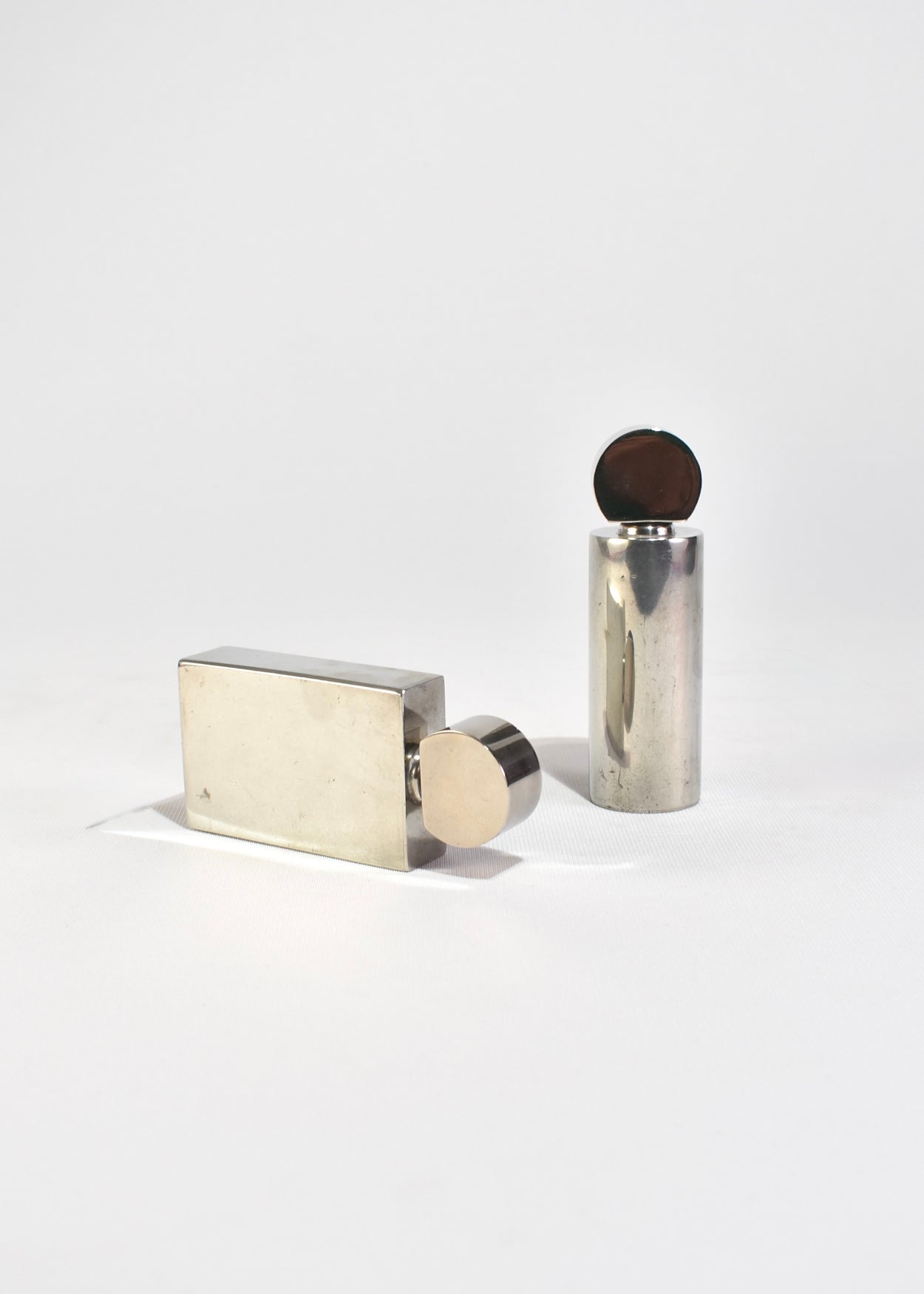 Geometric Pewter Vessel Set