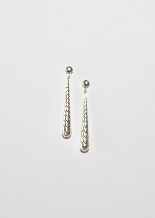 Ribbed Teardrop Earrings