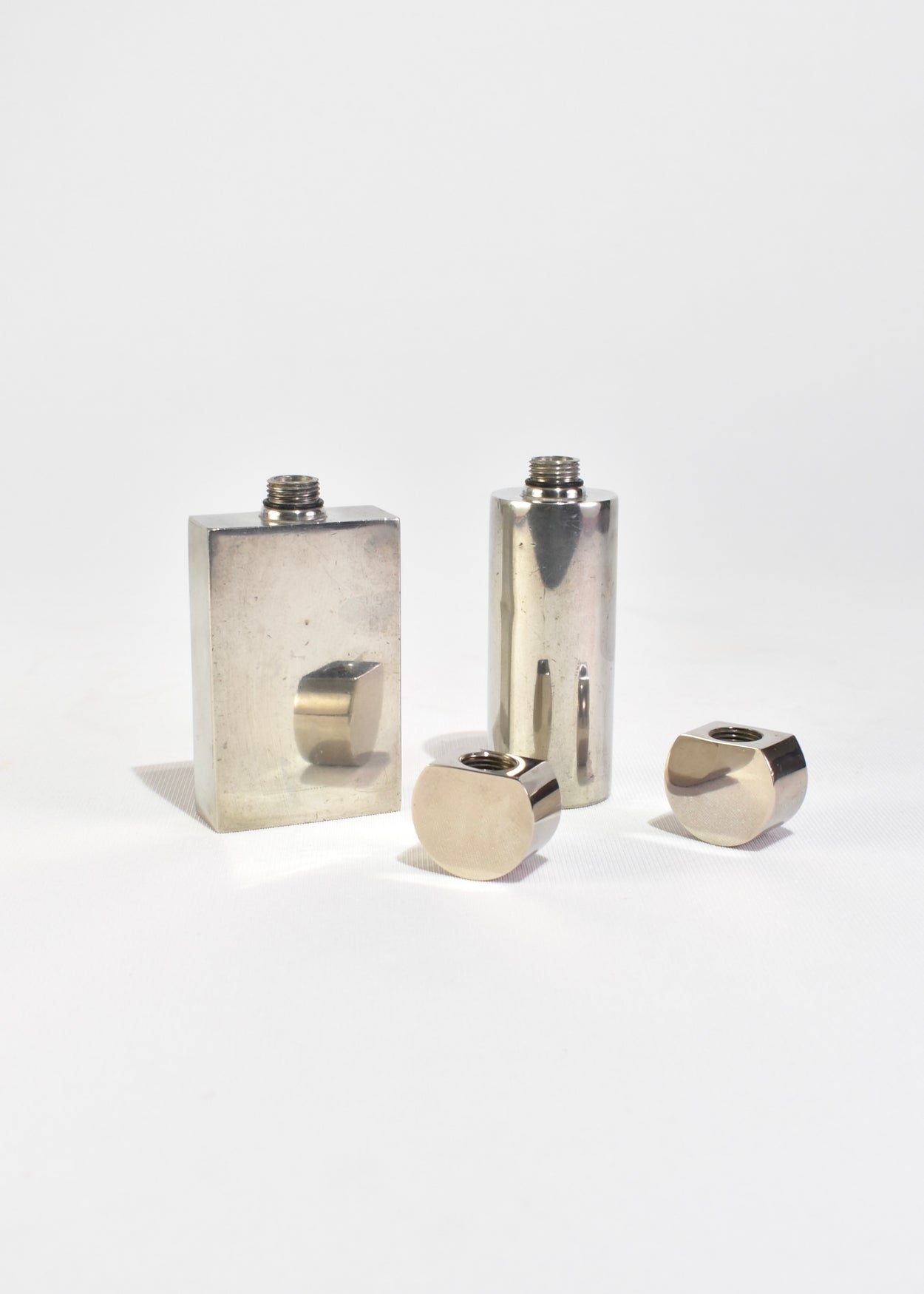 Geometric Pewter Vessel Set