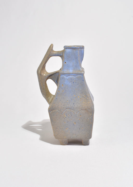 Blue Sculptural Ceramic Vase