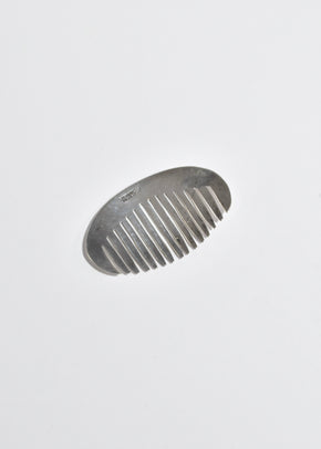 Curved Silver Comb