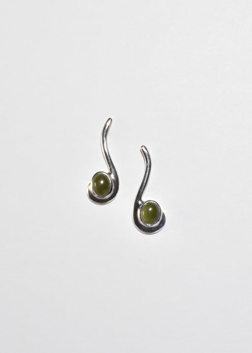 Jade Curve Earrings