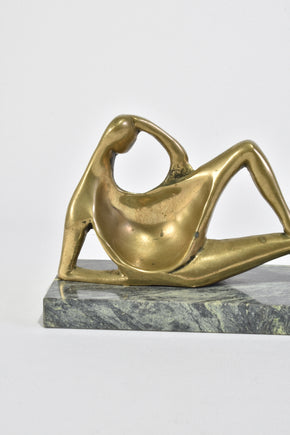 Bronze Reclining Figure Sculpture