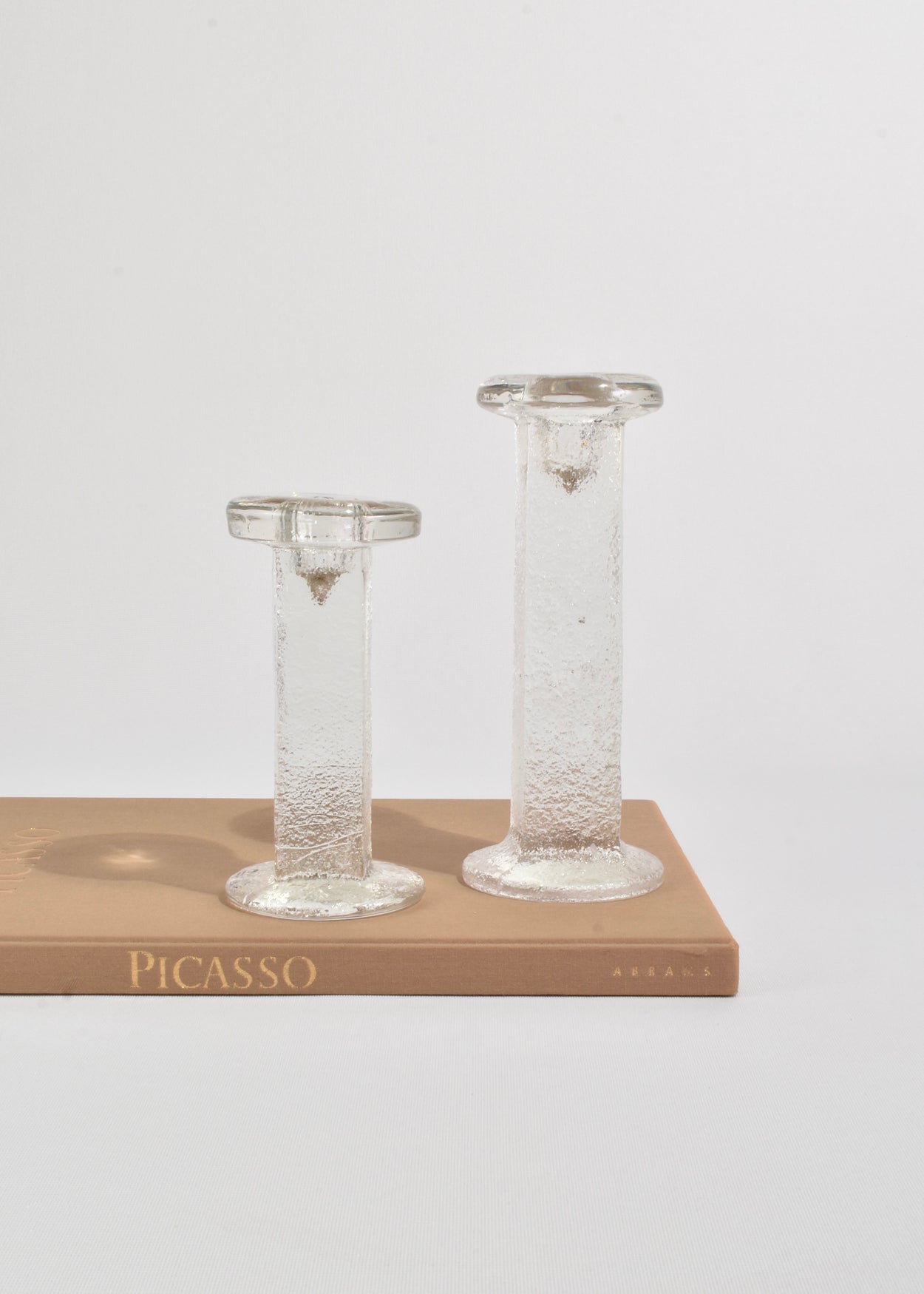 Glass Candleholder Set
