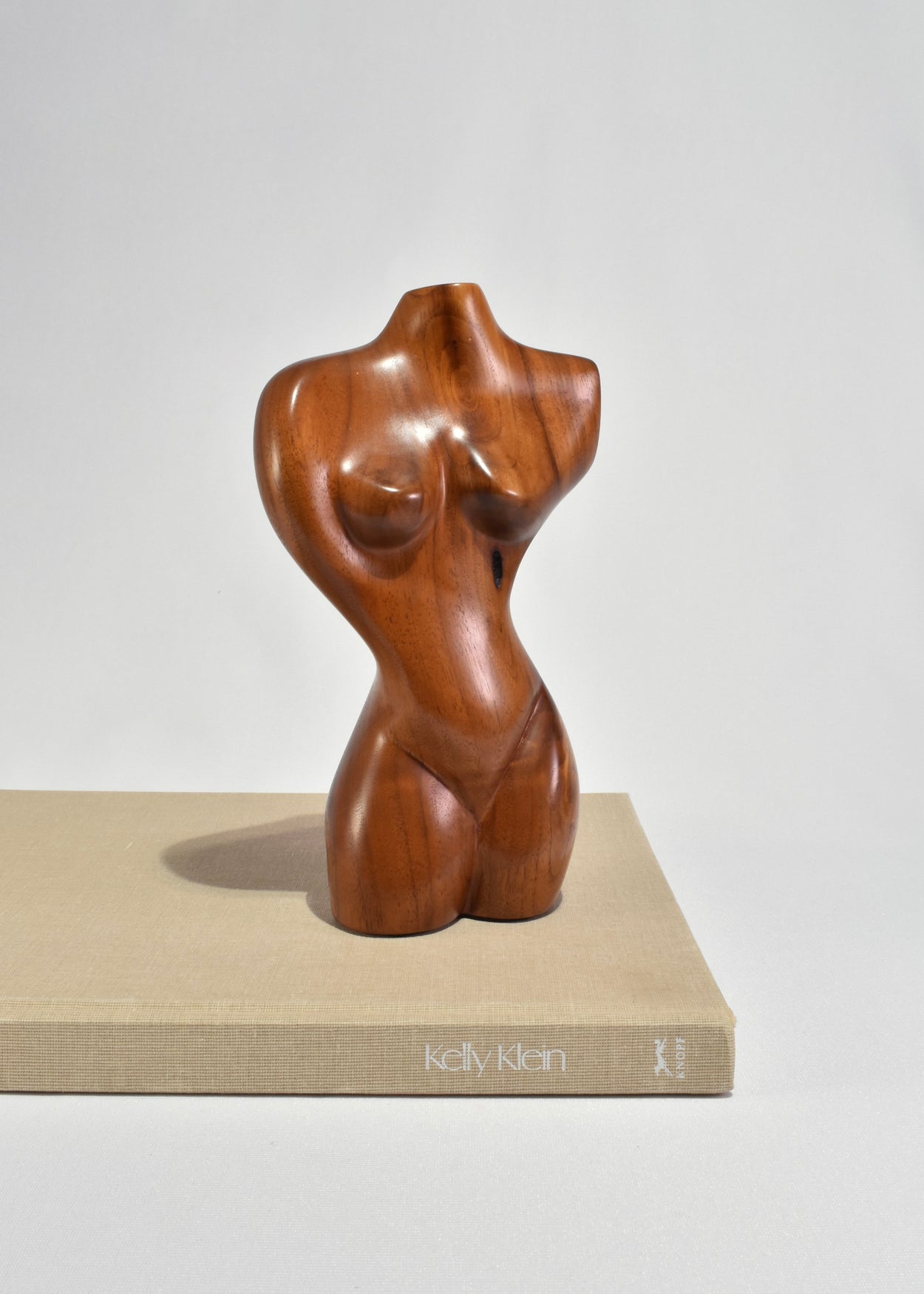 Carved Wood Torso Sculpture
