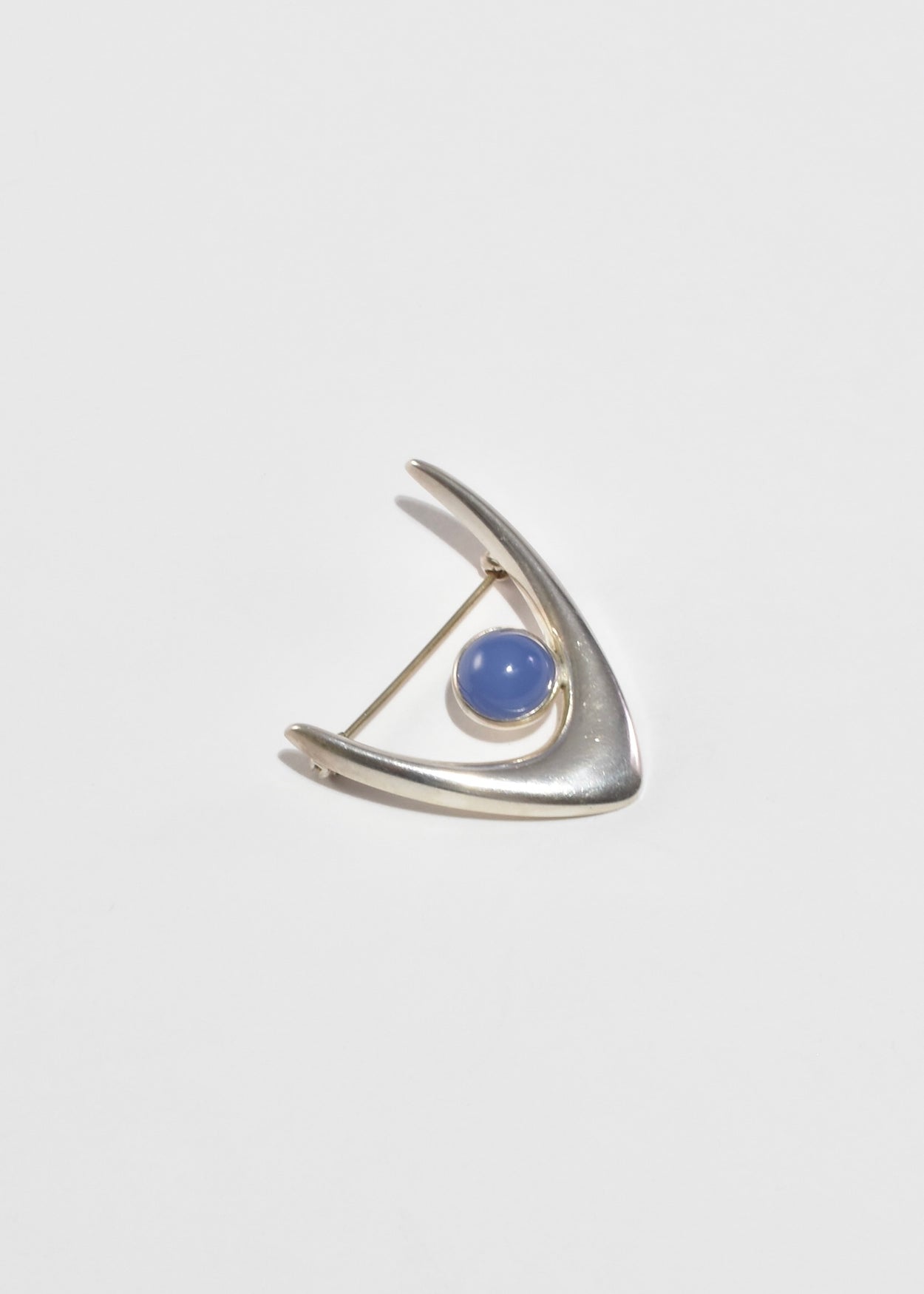 Modernist Chalcedony Brooch