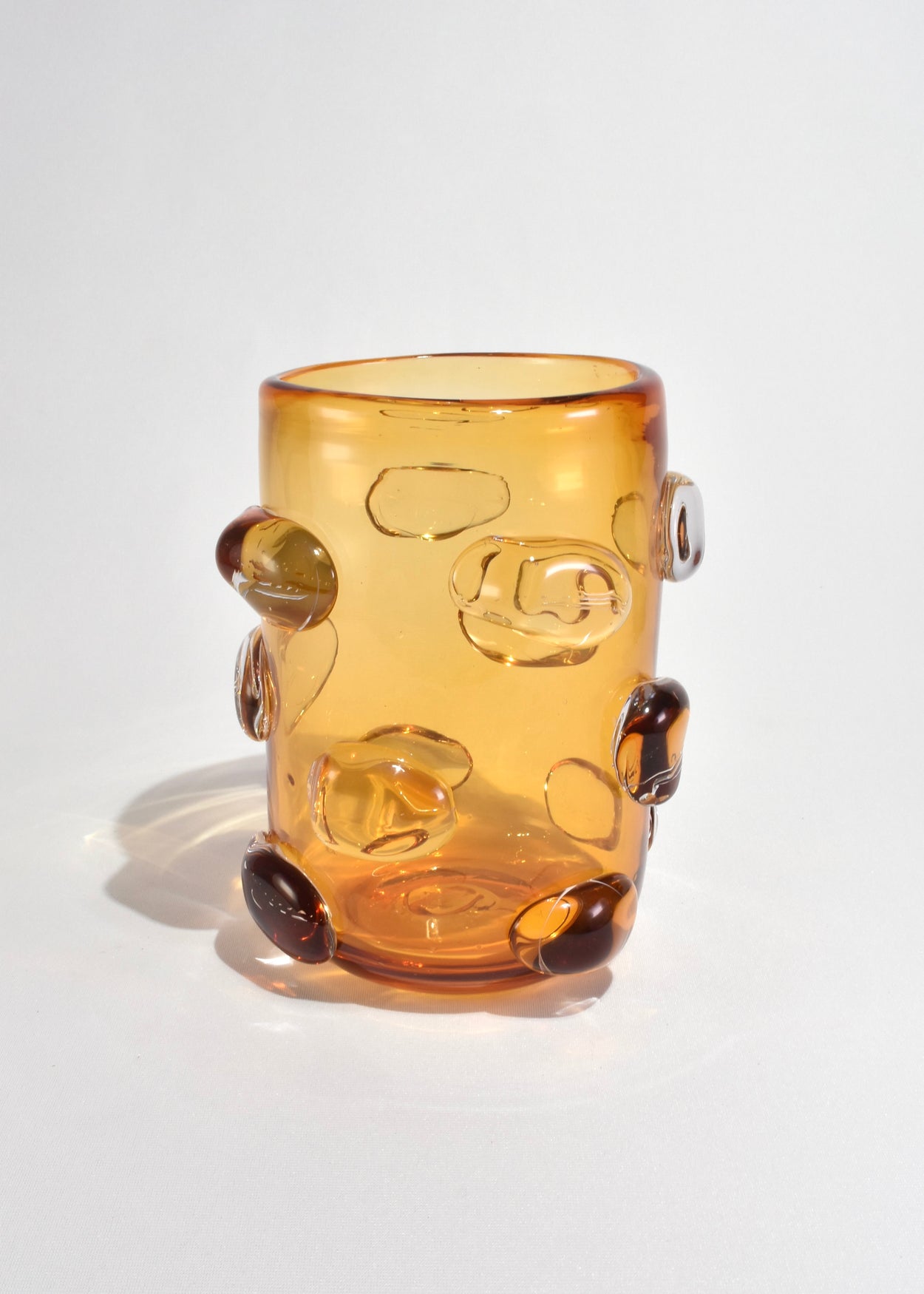 Amber Art Glass Vase