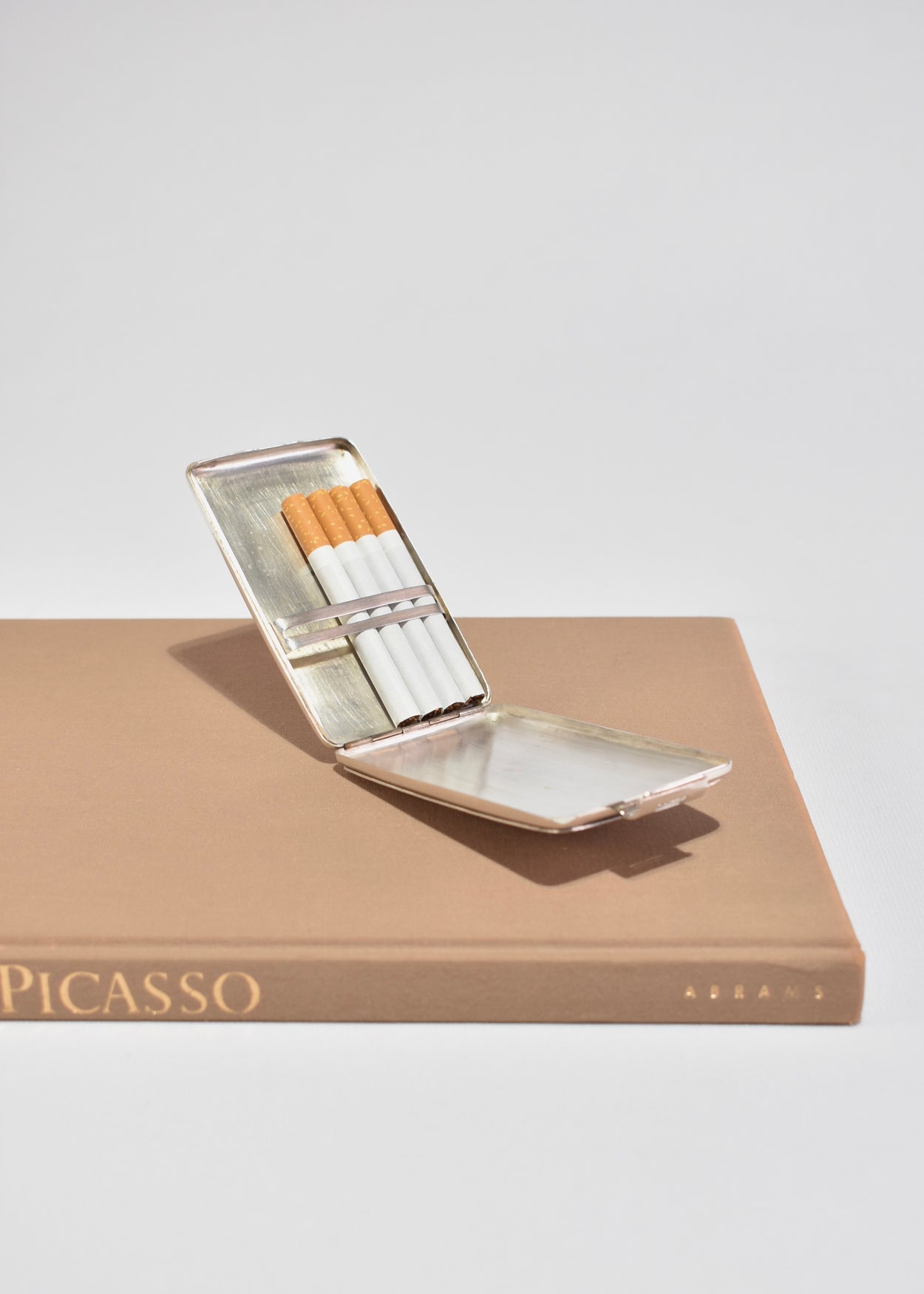 Silver Calla Lily Cigarette Case