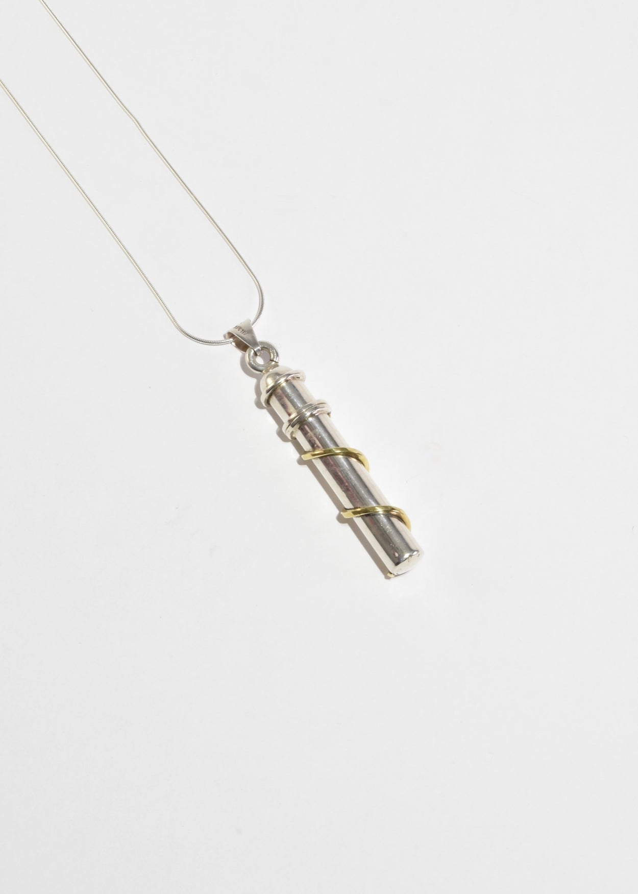 Spiral Perfume Pendant Necklace
