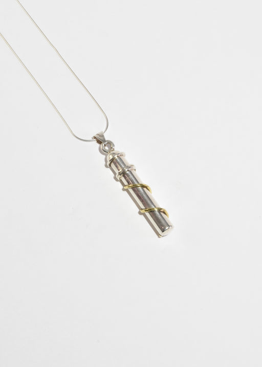 Spiral Perfume Pendant Necklace