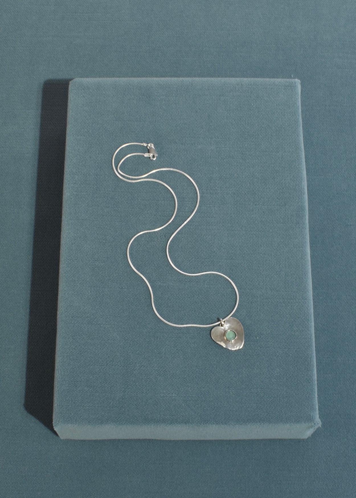 Aventurine Heart Pendant Necklace