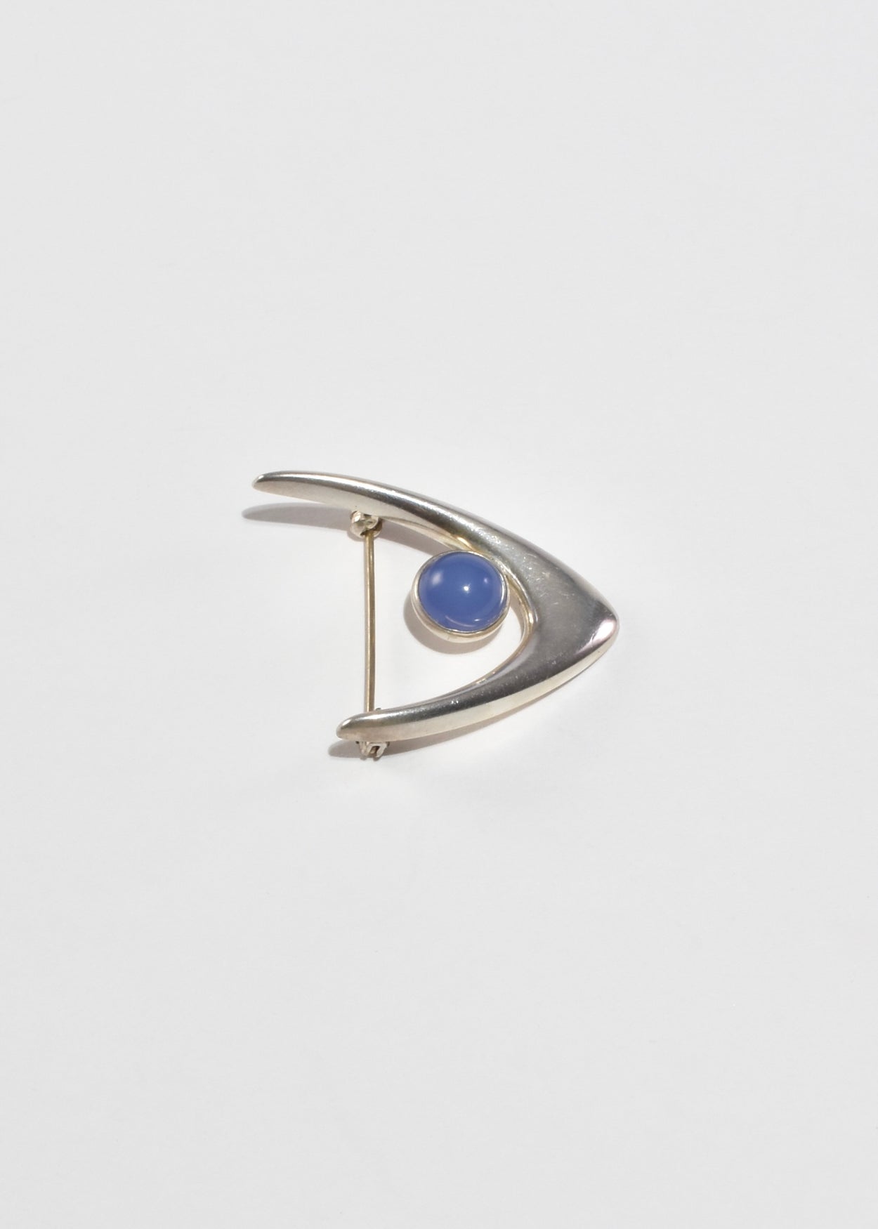 Modernist Chalcedony Brooch