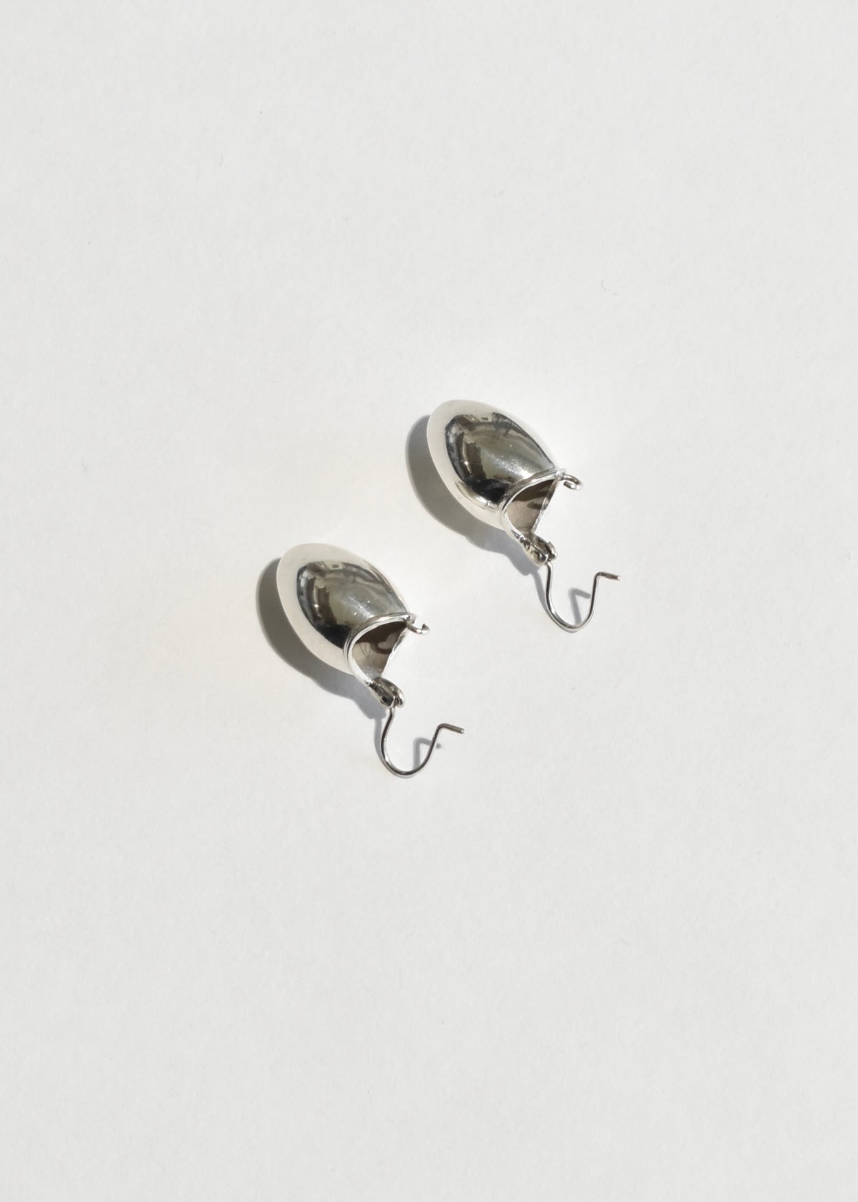 Sterling Basket Hoop Earrings
