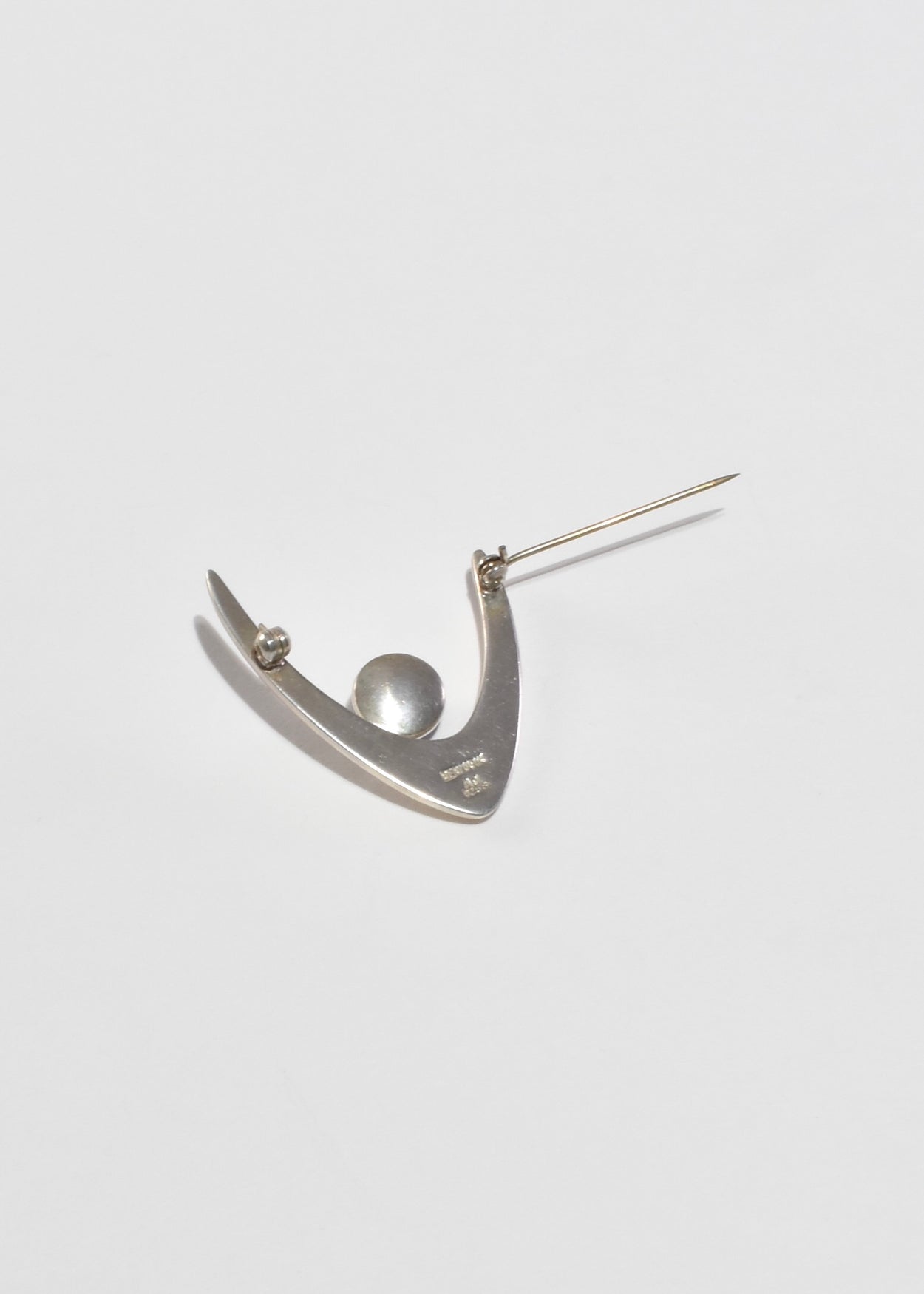 Modernist Chalcedony Brooch