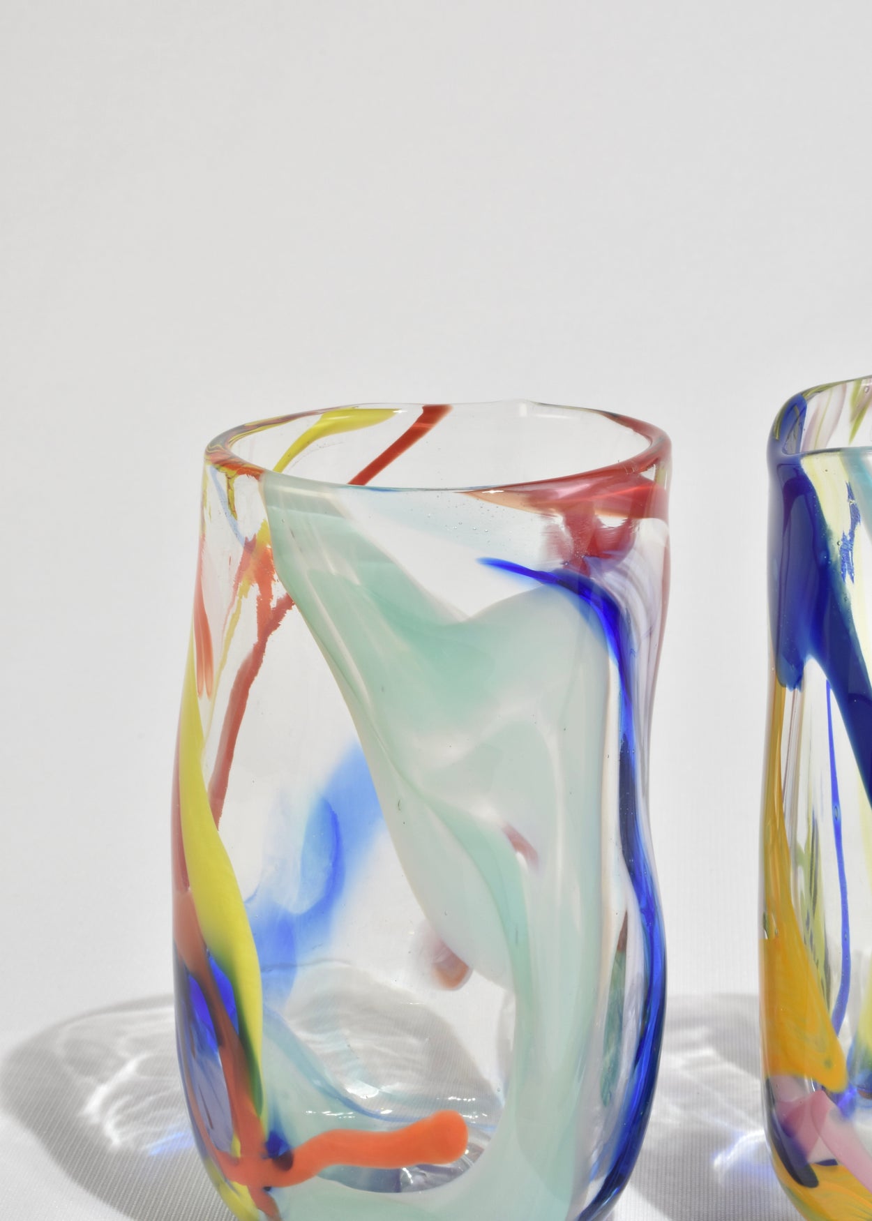 Colorful Blown Glass Tumblers