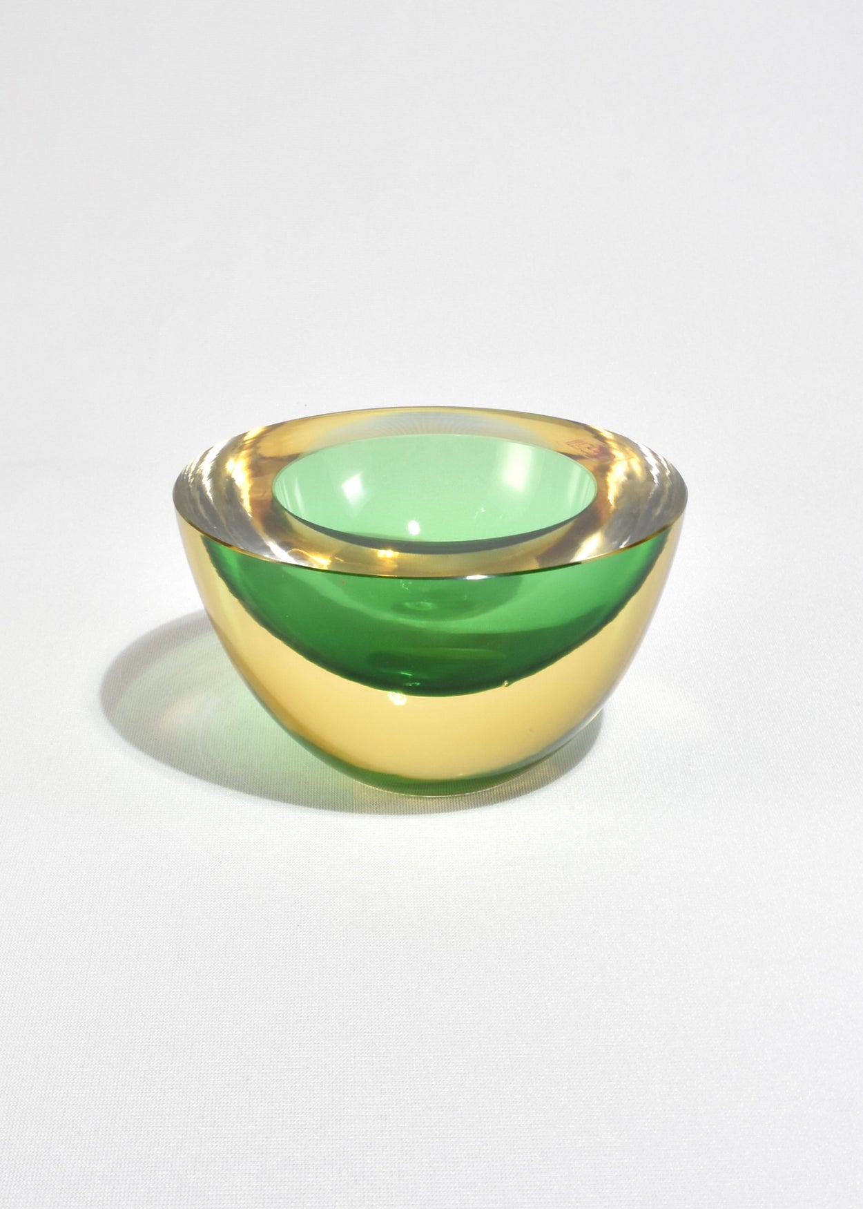 Green Italian Sommerso Bowl