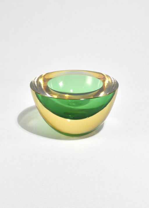 Green Italian Sommerso Bowl