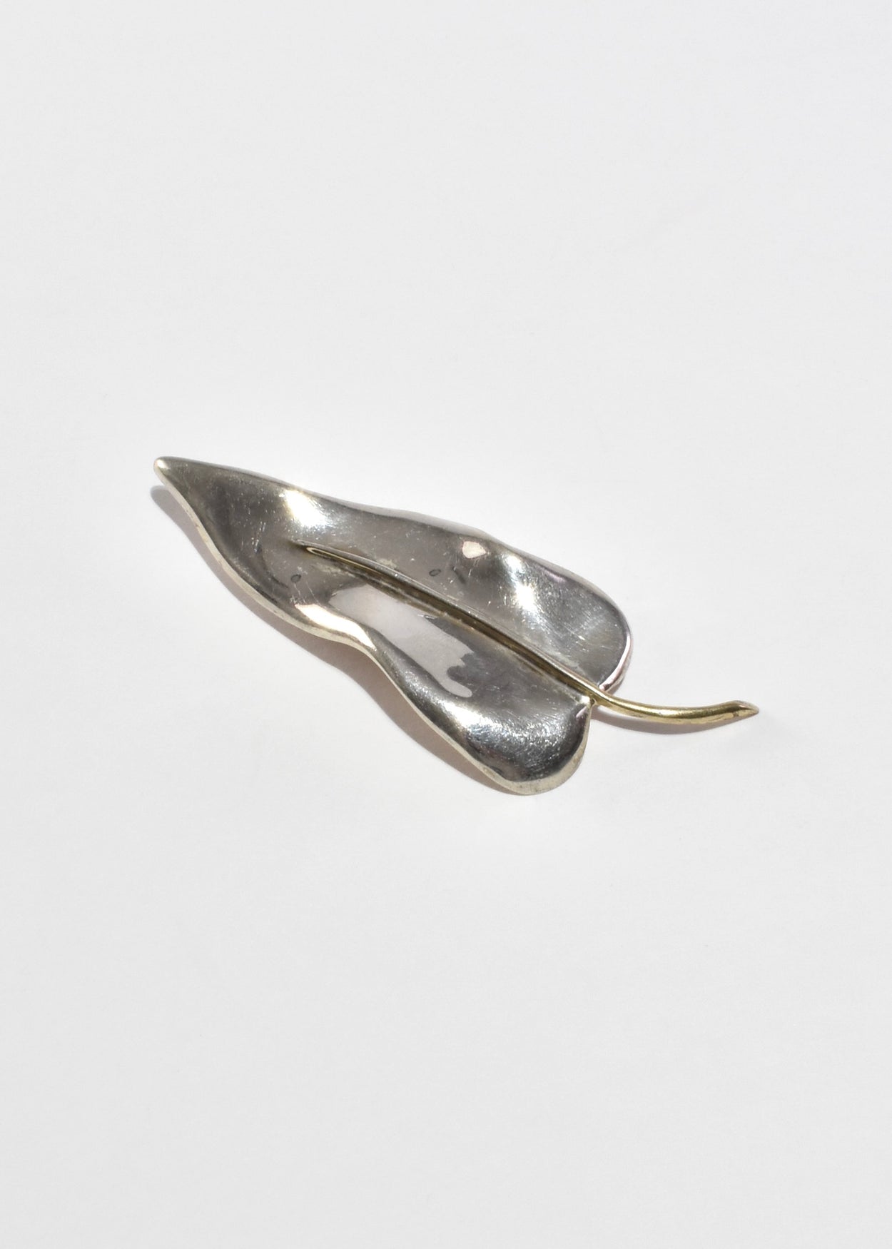 Sculptural Leaf Brooch
