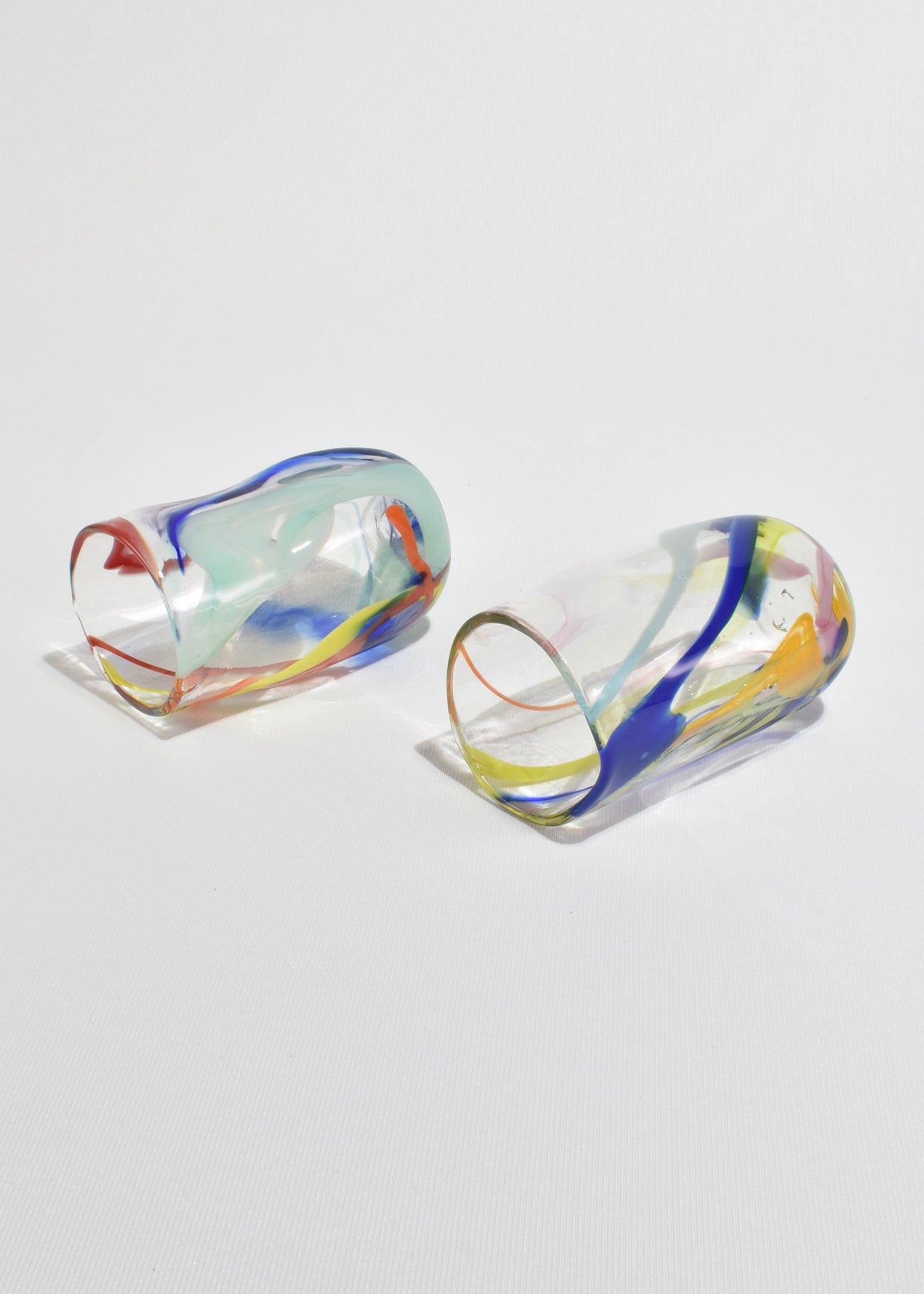 Colorful Blown Glass Tumblers