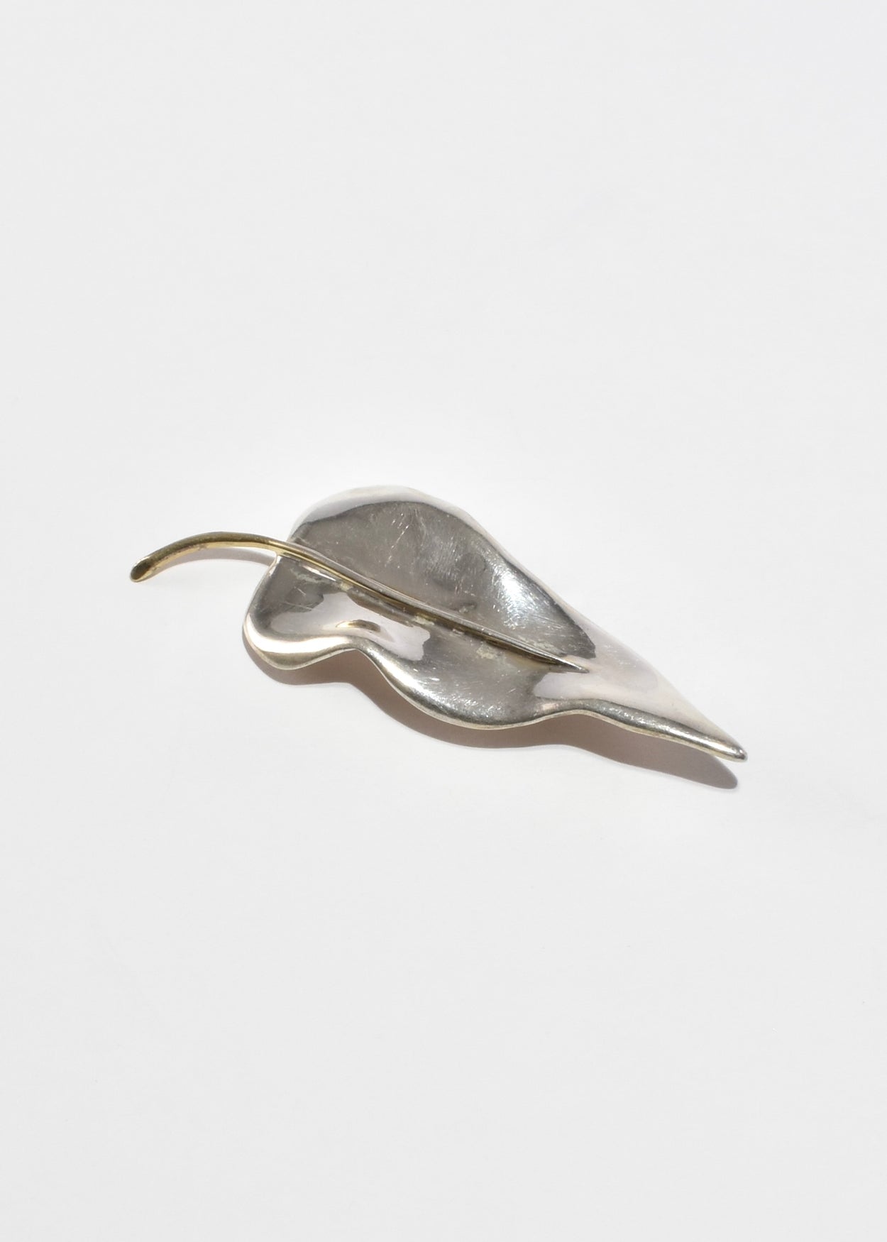 Sculptural Leaf Brooch