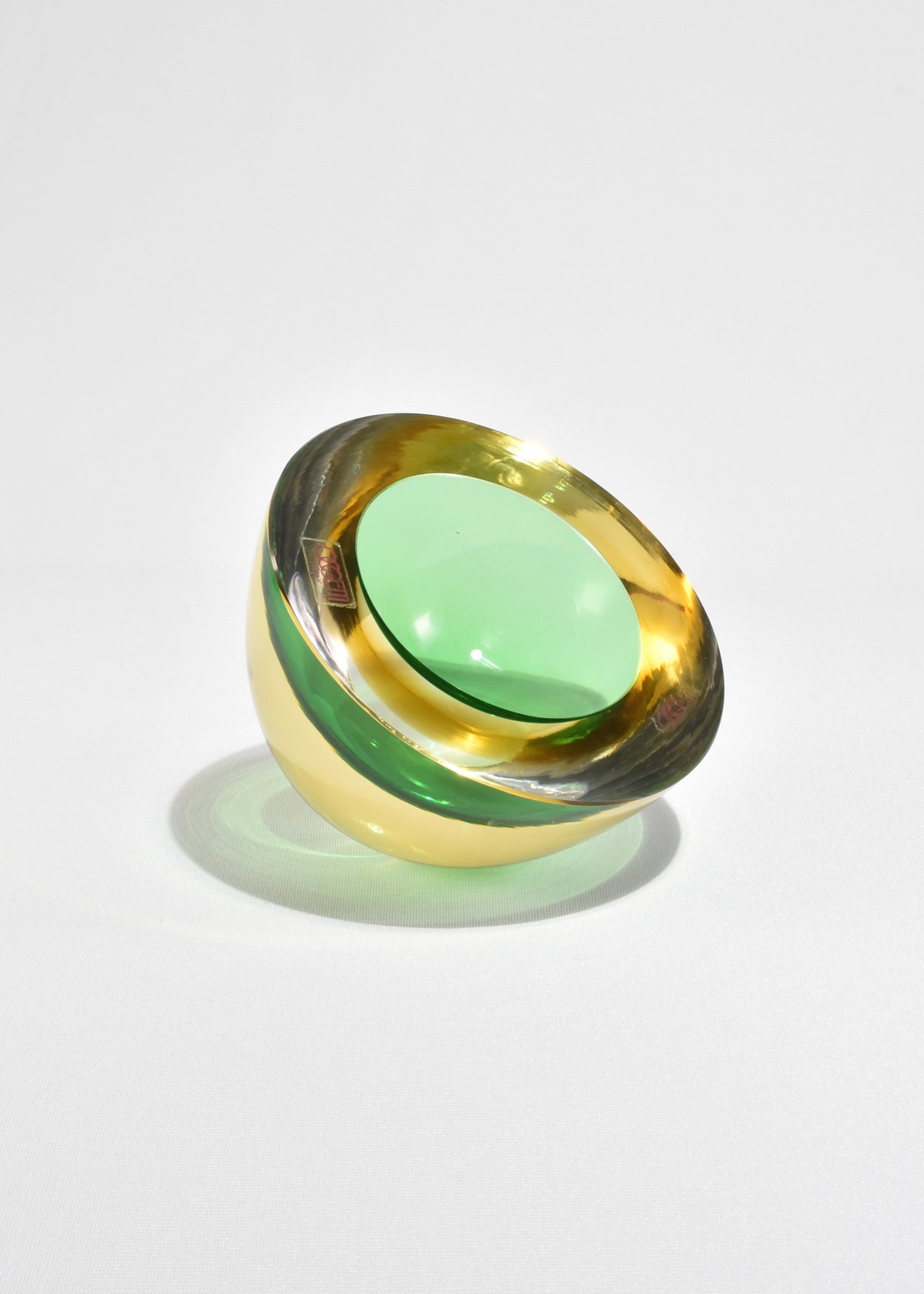 Green Italian Sommerso Bowl