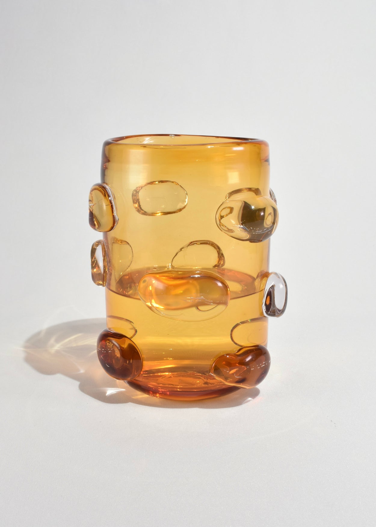 Amber Art Glass Vase