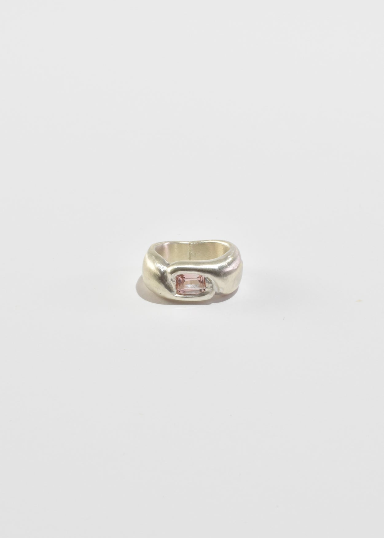 Pink Tourmaline Nest Ring