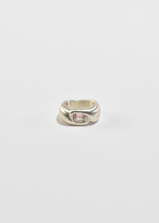 Pink Tourmaline Nest Ring